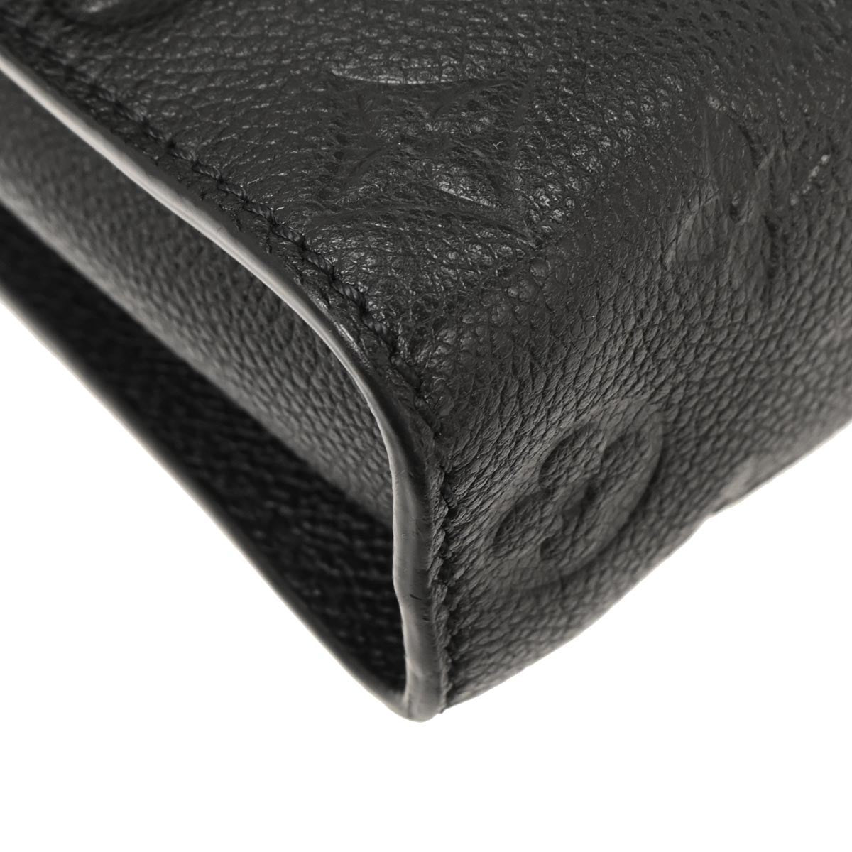 Louis Vuitton Fascinante Handbag Monogram Empreinte Leather Black Leather Shoulder Bag Bag (Pre-Owned)