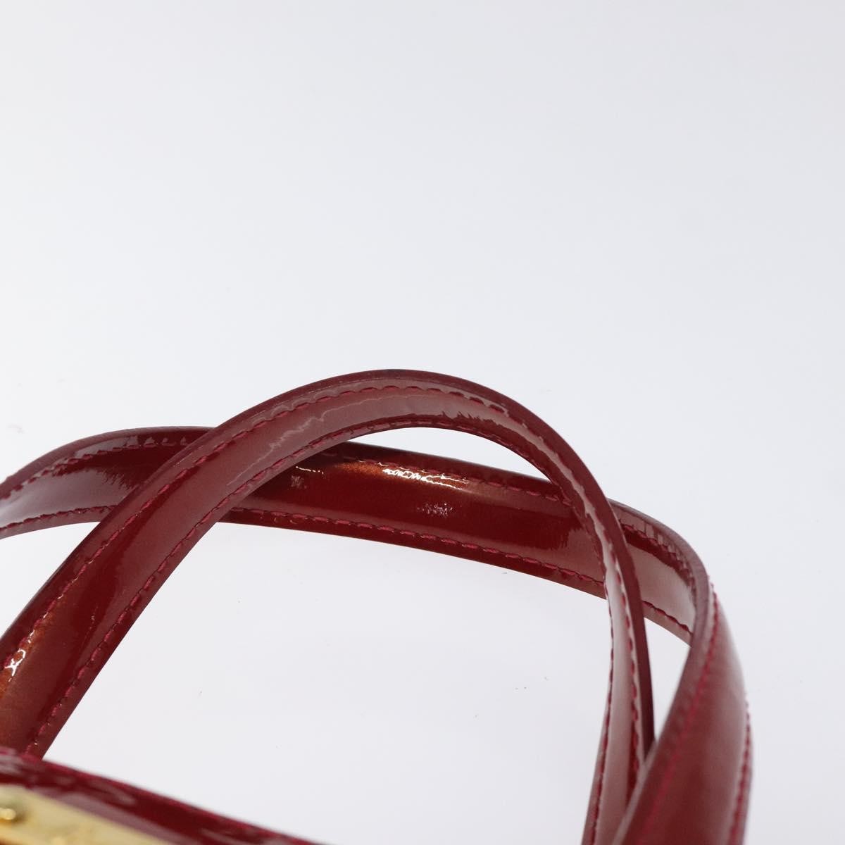 Louis Vuitton Wilshire Handbag Monogram Vernis Red Patent_Leather Handbag (Pre-Owned)